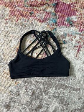 Lululemon Black Strappy Sports Bralette